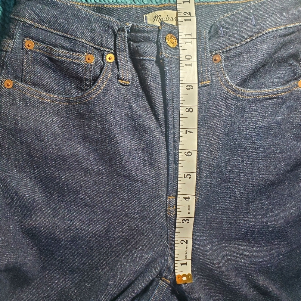 MADEWELL "The Perfect Vintage Flare" Jean Dark Wash Denim Women's Size 27 - Picture 14 of 16
